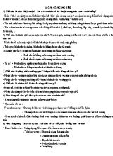 Tài liệu ôn tập môn Công nghệ lớp 8